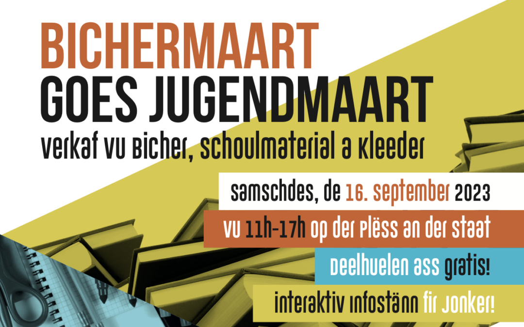 Bichermaart goes Jugendmaart 16. September 2023